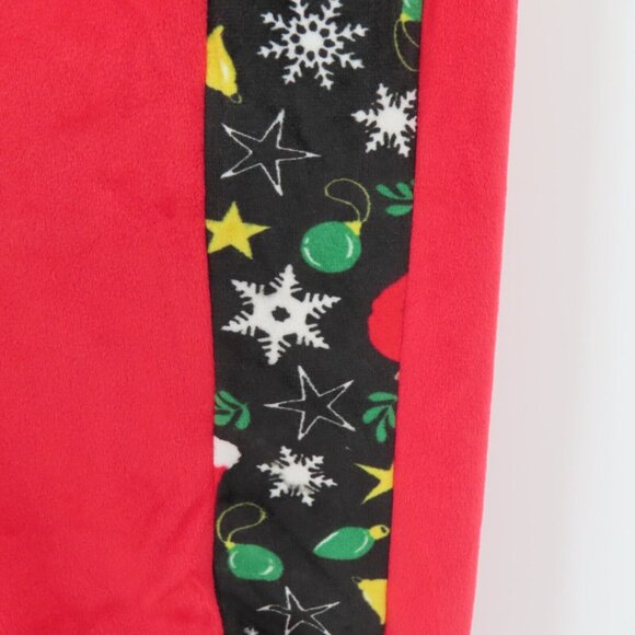 No Boundaries Juniors XS 1 Red Velour Tracksuit Cat Print Christmas Holiday NEW - Picture 7 of 15